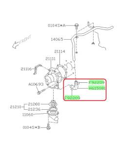 Subaru OEM Complete Coolant Hose Kit (02-04 Impreza - 251)