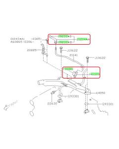 Subaru OEM Coolant Crossover Hose Kit (02-03 WRX)