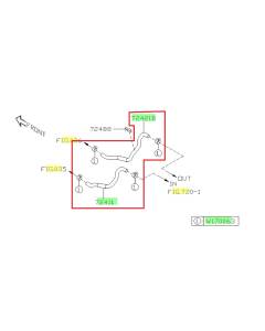 Subaru OEM Heater Hose Kit (12-14 Impreza - CVT)