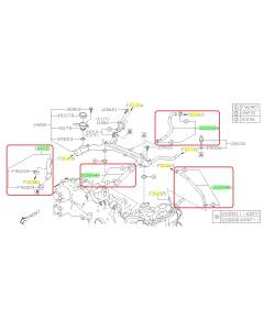 Subaru OEM Coolant Crossover Hose Kit (17-23 Impreza)