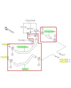 Subaru OEM Heater Hose Kit (17-23 Impreza)