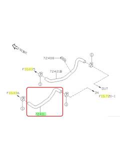 Subaru OEM Heater Core Hose - Inlet (24+ Impreza - 20D)