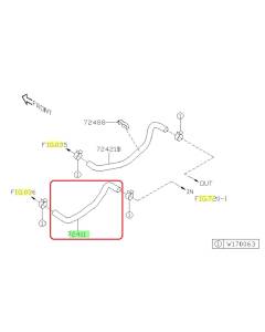Subaru OEM Heater Core Hose - Inlet (24+ Impreza - 25D)