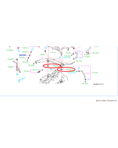 Subaru OEM Coolant Cross-Over O-Ring - 806933080