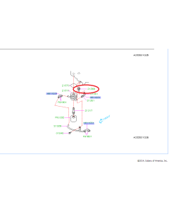 Subaru OEM Coolant Post for OEM Oil Cooler