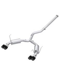 MBRP 3 Inch Catback Exhaust - Quad Exit - Street Profile - Carbon Fiber Tips (22+ WRX)