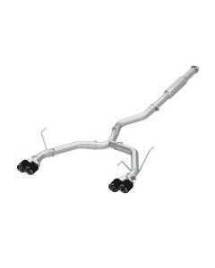 MBRP 3 Inch Catback Exhaust - Quad Exit - Race Profile - Carbon Fiber Tips (22+ WRX)