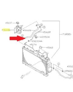 Subaru OEM Coolant Expansion Tank to Radiator Hose (08-14 WRX)