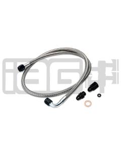 IAG High Pressure Braided Power Steering Line - OEM Routing (02-07 WRX/STI)
