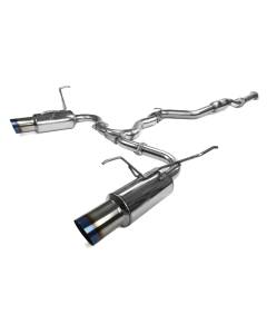 Invidia Dual N1 Burnt Titanium Tips Cat-Back (15-21 WRX/STI)