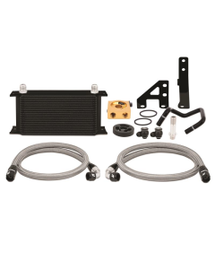 Mishimoto Thermostatic Oil Cooler - Black (15-21 WRX)