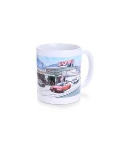 Tomei Mug White B120/910/C210 Gas Station Yamanashi