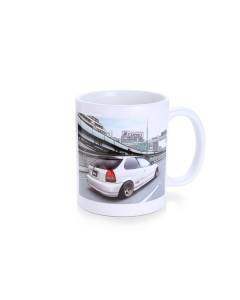 Tomei Mug White EK9 Civic Osaka-Kanjo