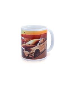 Tomei Mug White EVO Sunset Lake Kawaguchi