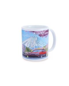 Tomei Mug White GDB/BNR32/AE86 Cherry Blossom Mt.Fuji