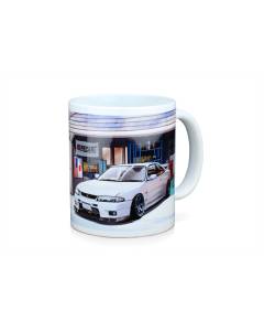 Tomei Mug White R33 GT-R Car Life Garage