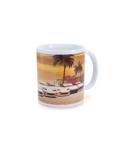 Tomei Mug White Z Car Sunset Huntington Beach
