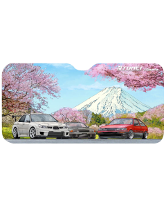 Tomei Sun Shade 59" X 28" - GDB/BNR32/AE86 Cherry Blossom Mt.Fuji