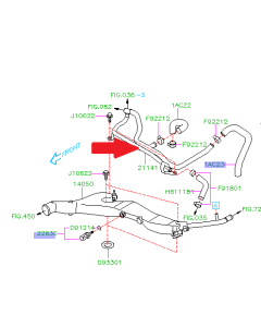 Subaru OEM Water Tank Pipe (08-14 WRX, 09-13 FXT)