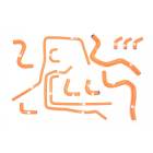 RCM / Samco Orange Coolant Hose Kit (07 RB320)