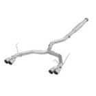 MBRP 3 Inch Catback Exhaust - Quad Exit - Race Profile - Stainless Steel Tips (22+ WRX)