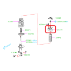 Subaru OEM Strut Mount - Rear (04-07 STI, 04-07 WRX)