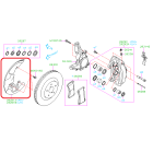 Subaru OEM Brake Dust Shield - Front (18-21 STI)