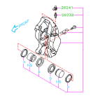Subaru OEM S209/Type RA Silver 2-Pot Brembo Rear Brake Calipers (18-19 Type RA)