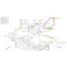 Subaru OEM Coolant Crossover Hose - 21204AB350 (15-19 Legacy - 25B)