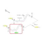 Subaru OEM Heater Core Hose - Inlet (20-25 Legacy - 25D)