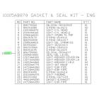 Subaru OEM Master Gasket Kit - FB20V  (19-23 Crosstrek)