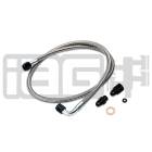 IAG High Pressure Braided Power Steering Line - OEM Routing (02-07 WRX/STI)