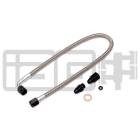 IAG High Pressure Braided Power Steering Line - Rotated Turbo Routing (02-07 WRX/STI)