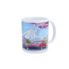 Tomei Mug White GDB/BNR32/AE86 Cherry Blossom Mt.Fuji
