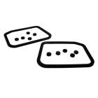 RCM Pair Of Rear Light Cluster Seals (92-00 Impreza Wagon)