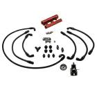 SMY V2 MAX Top Feed PTFE Fuel Line Kit Red Fuel Rails & Fuel Pressure Regulator (WRX / STI)