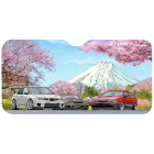 Tomei Sun Shade 59" X 28" - GDB/BNR32/AE86 Cherry Blossom Mt.Fuji