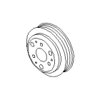 Subaru OEM Water Pump Pulley (2022+ BRZ)