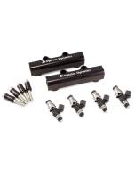 Injector Dynamics 1050x Top Feed Conversion - Fuel Injector Set & Fuel Rails (04-06 STI, LGT, FXT)