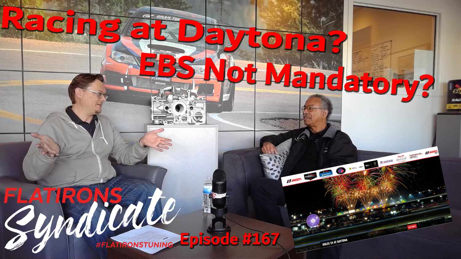 We talk about Endurance Racing at Daytona and Emergency Braking Systems