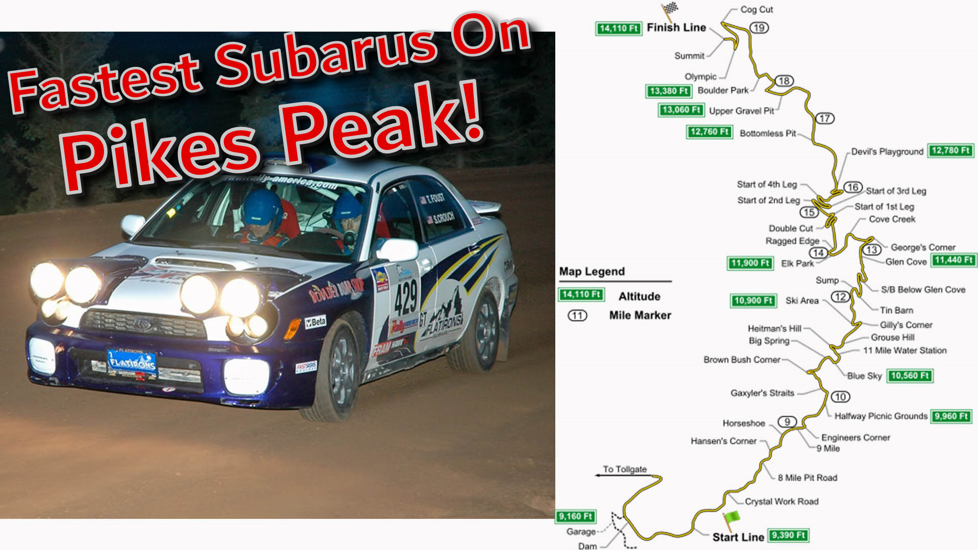 The Fastest Subarus ever on Pikes Peak