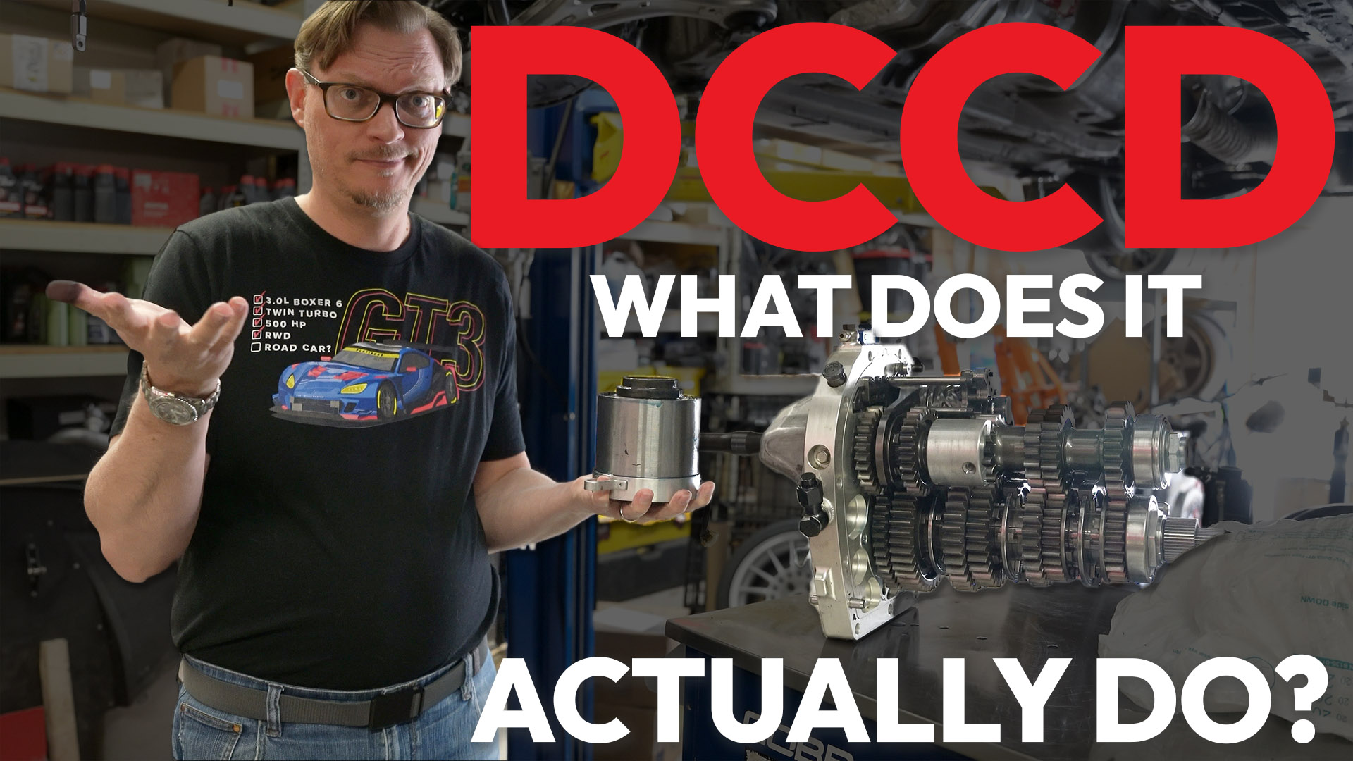 What does an STI Driver Controlled Center Differential (DCCD) actually do?