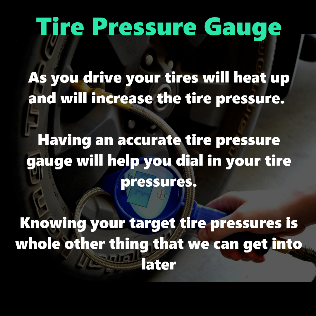 Track day Tire Pressure Gauge